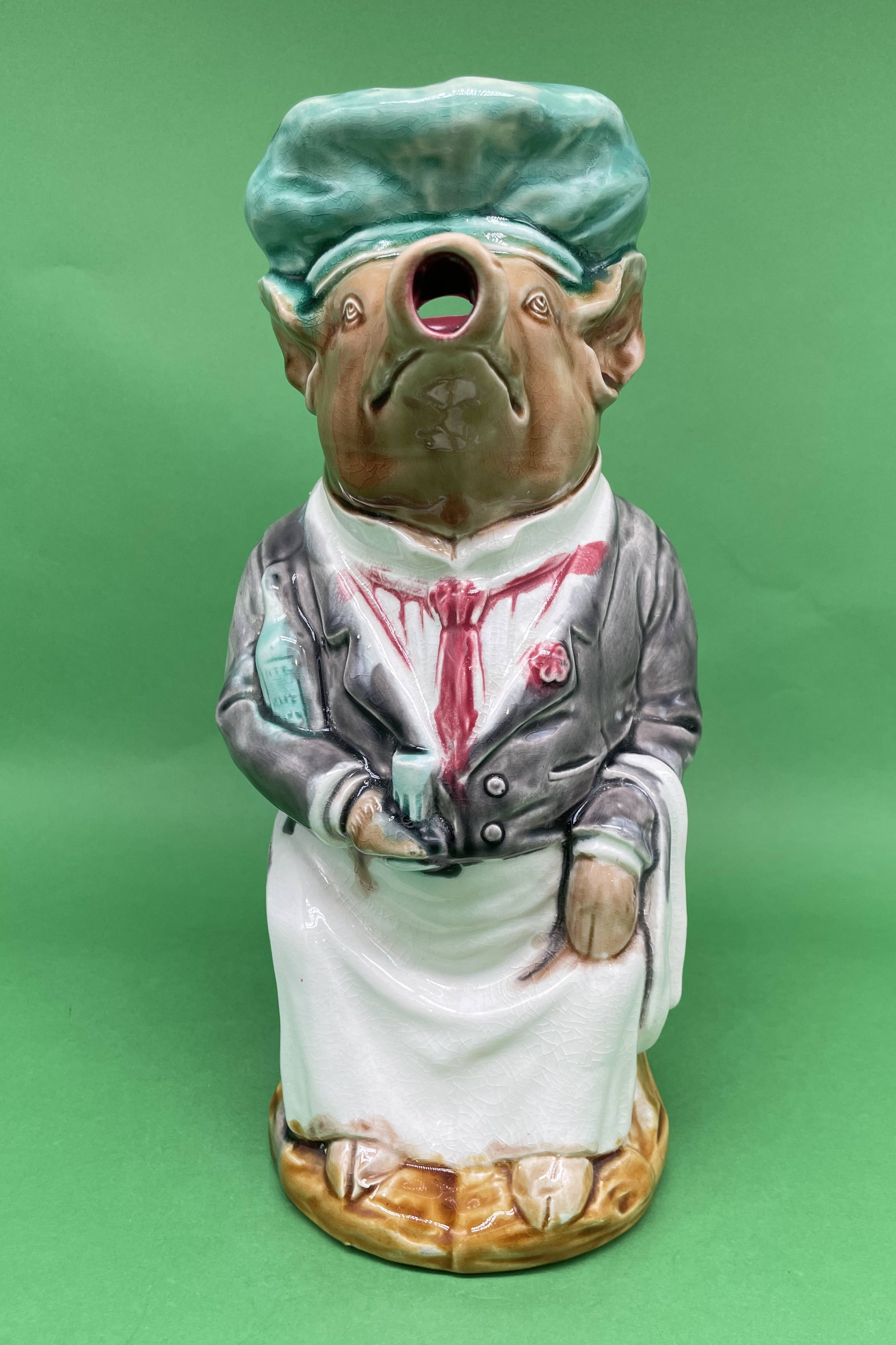 Pig Waiter toby jug Onnaing circa 1905